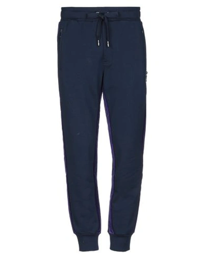 Shop Dolce & Gabbana Man Pants Midnight Blue Size 38 Cotton, Polyester