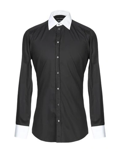 Shop Dolce & Gabbana Man Shirt Black Size 16 Cotton