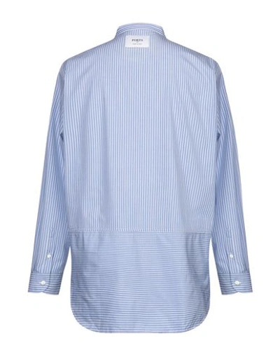 Shop Ports 1961 Striped Shirt In Sky Blue