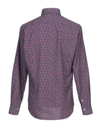 Alessandro Gherardi Patterned Shirt In Mauve