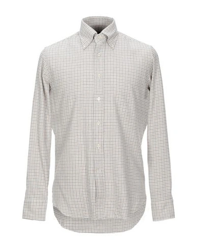 Alessandro Gherardi Checked Shirt In Beige
