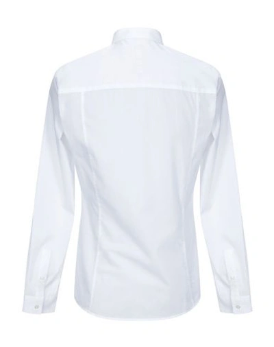 Shop Bikkembergs Man Shirt White Size 15 ¾ Cotton