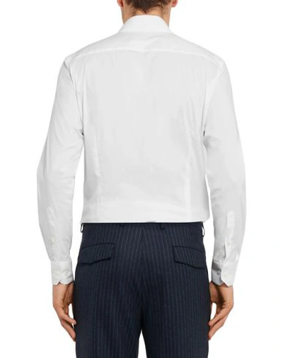 Shop Giorgio Armani Solid Color Shirt In White