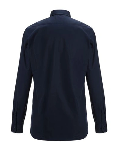 Paul & Shark Solid Color Shirt In Dark Blue