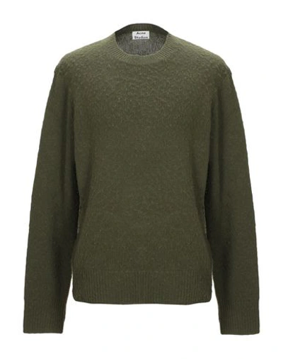 Shop Acne Studios Sweater In Military Green