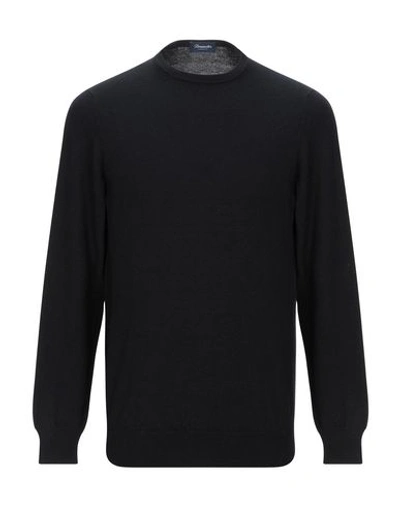 Shop Drumohr Man Sweater Black Size 40 Cashmere