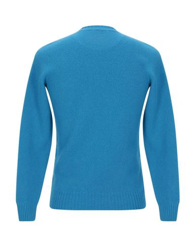 Shop Drumohr Man Sweater Pastel Blue Size 44 Lambswool