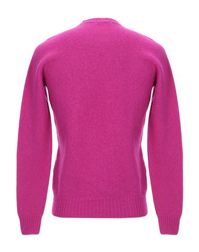 Shop Drumohr Man Sweater Mauve Size 44 Lambswool In Purple