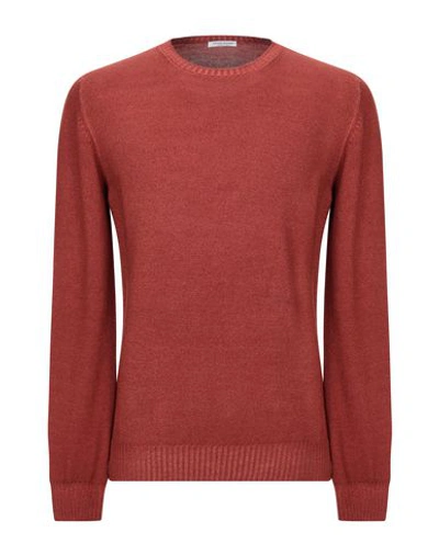 Shop Gran Sasso Sweater In Brick Red