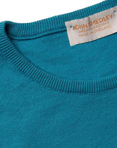 Shop John Smedley Sweater In Deep Jade