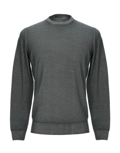 Shop Drumohr Man Sweater Military Green Size 44 Super 140s Wool