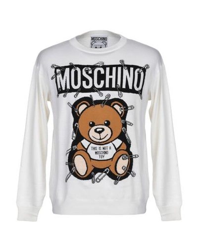 Shop Moschino Sweater In Ivory