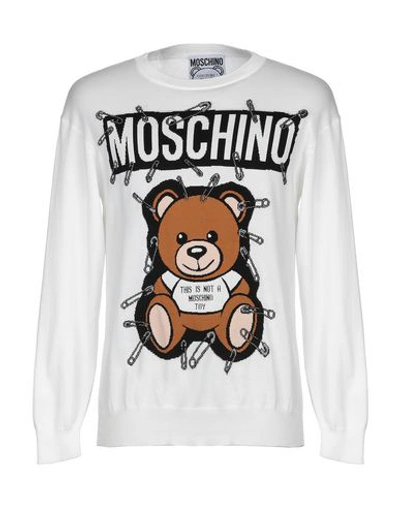 Shop Moschino Sweater In White