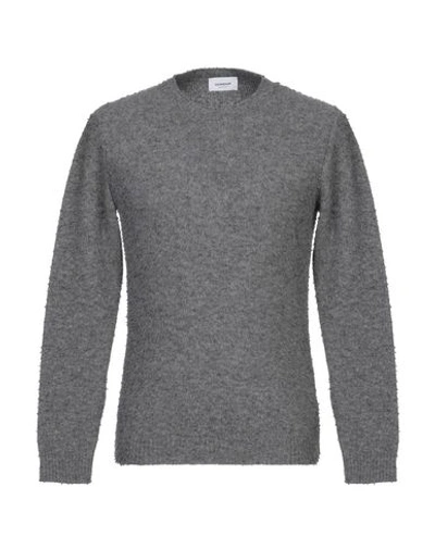 Shop Dondup Man Sweater Lead Size 40 Merino Wool, Cashmere In Grey