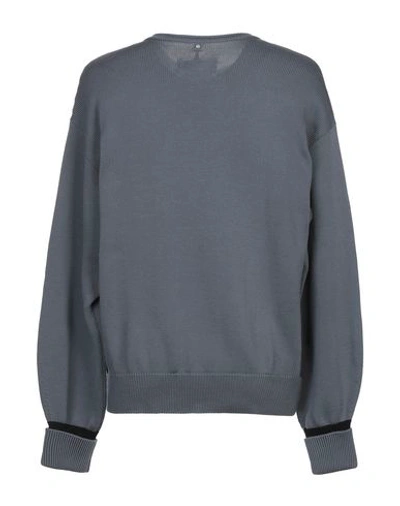 Shop Oamc Man Sweater Slate Blue Size L Cotton