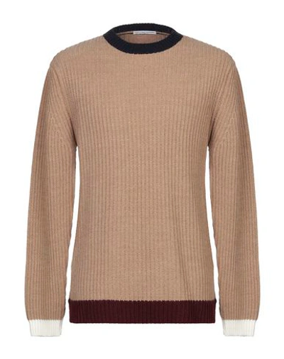 Grey Daniele Alessandrini Sweaters In Khaki