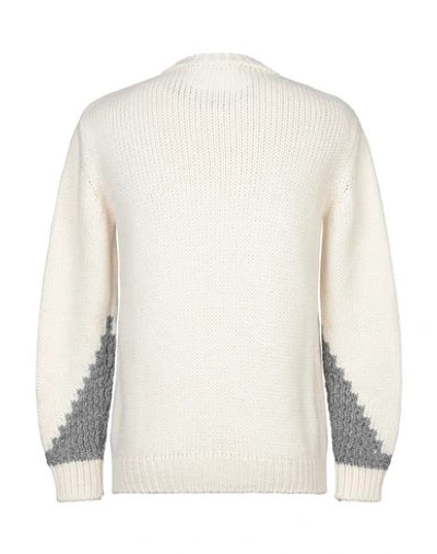 Grey Daniele Alessandrini Sweaters In Ivory