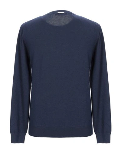 Shop Frankie Morello Man Sweater Midnight Blue Size Xxl Viscose, Polyester, Polyamide
