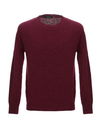 Shop Aragona Sweater In Maroon