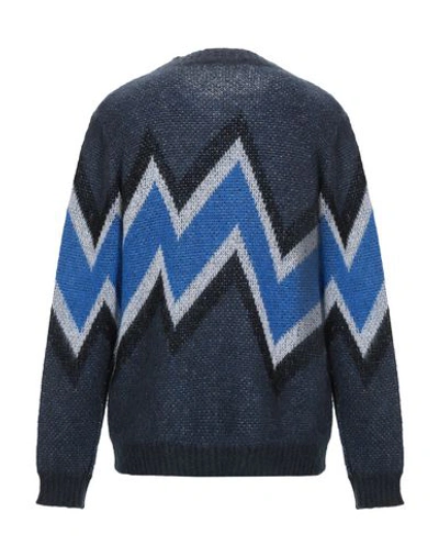 Shop Frankie Morello Sweaters In Dark Blue