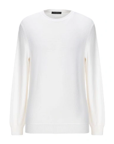 Shop Ermenegildo Zegna Zegna Man Sweater White Size 50 Wool, Cashmere