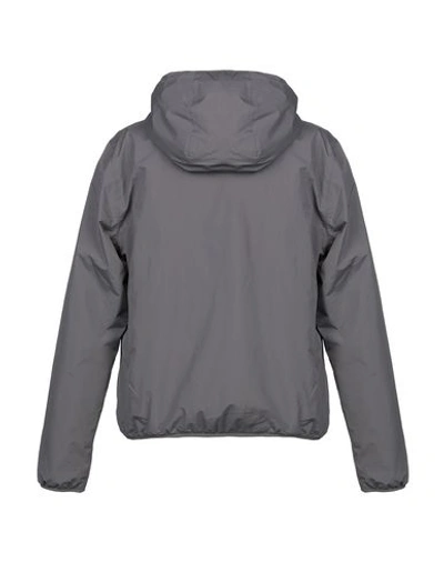Shop K-way Man Jacket Grey Size S Polyamide