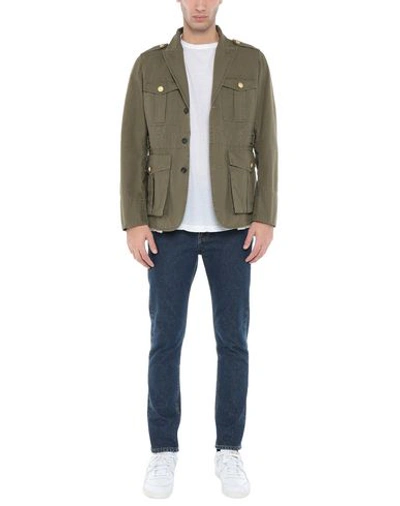 Shop Dsquared2 Blazers In Military Green