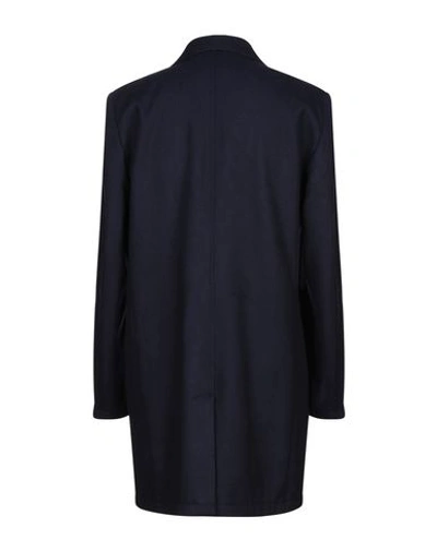 Grey Daniele Alessandrini Coats In Dark Blue