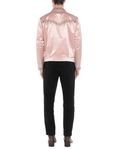 Shop Dsquared2 Man Jacket Pink Size 42 Cotton, Viscose