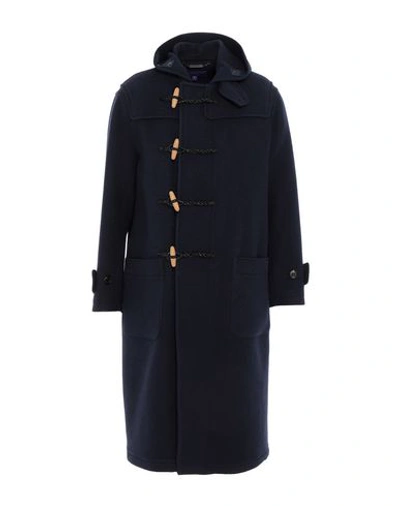 Shop Ralph Lauren Coat In Dark Blue