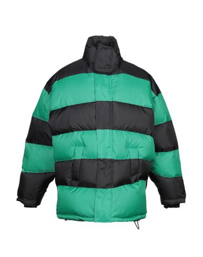 Shop Balenciaga Down Jackets In Green