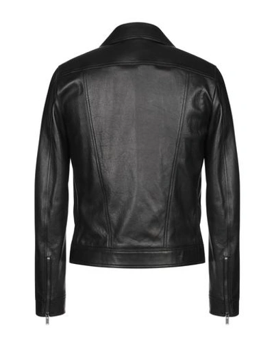 Shop Saint Laurent Biker Jacket In Black