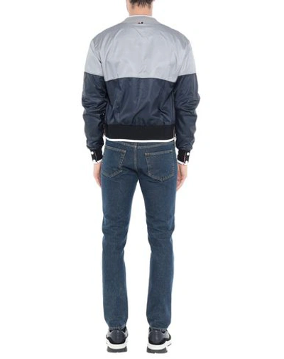 Shop Thom Browne Bomber In Light Grey