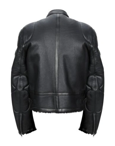 Shop Vetements Biker Jacket In Black