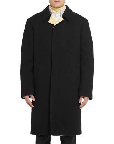 Shop Raf Simons Coats In Black