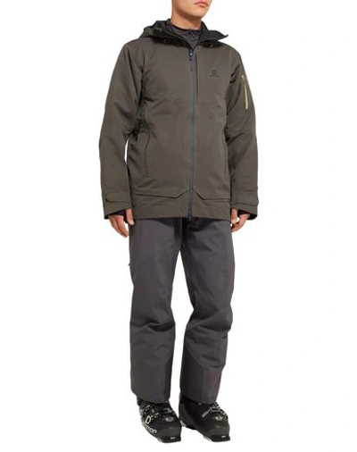 Shop Salomon Jacket In Military Green