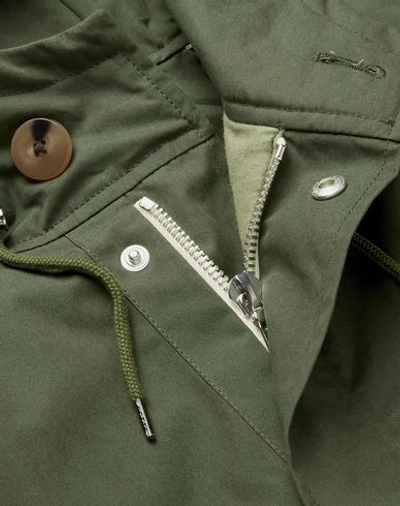 Shop De Bonne Facture Overcoats In Military Green