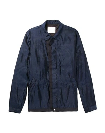 Shop Sacai Jacket In Dark Blue