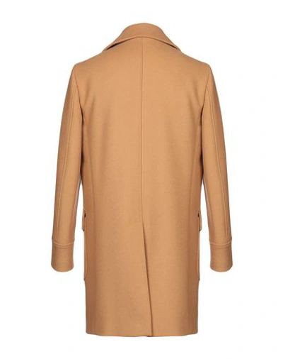 Shop Eleventy Coat In Camel