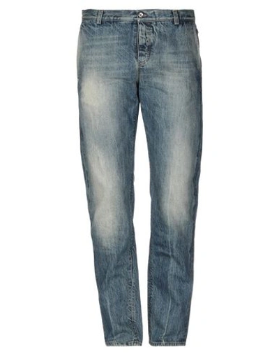 Shop Gucci Denim Pants In Blue