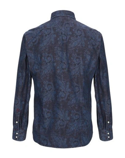 Shop Alessandro Gherardi Denim Shirts In Blue