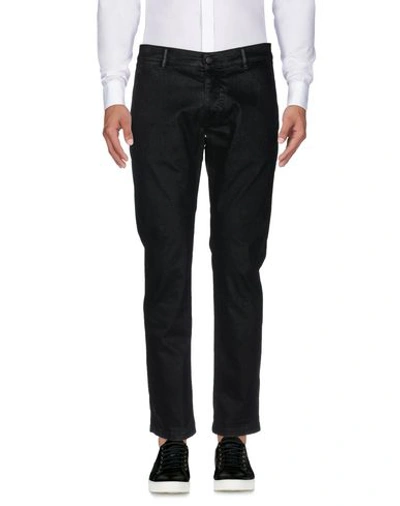 Shop Grey Daniele Alessandrini Man Pants Black Size 29 Cotton, Viscose, Elastane