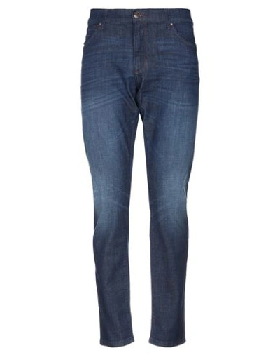 Shop Wrangler Man Jeans Blue Size 31w-34l Cotton, Polyester, Elastane
