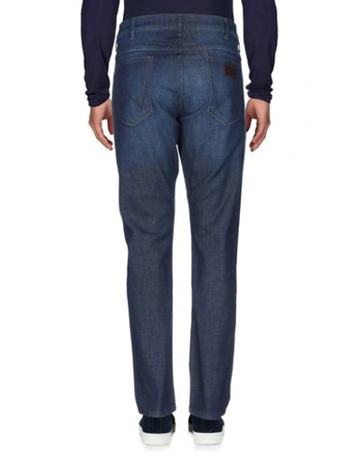 Shop Wrangler Man Jeans Blue Size 31w-34l Cotton, Polyester, Elastane