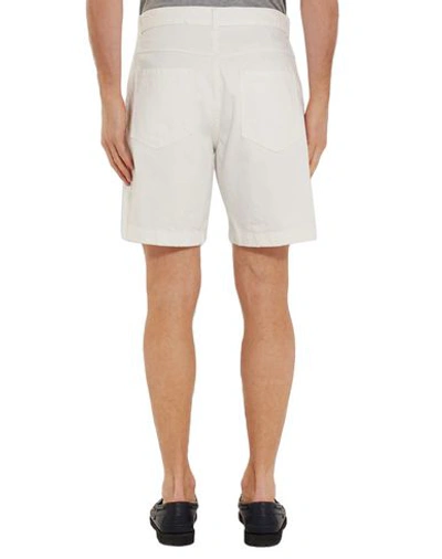 Shop Arpenteur Denim Shorts In White