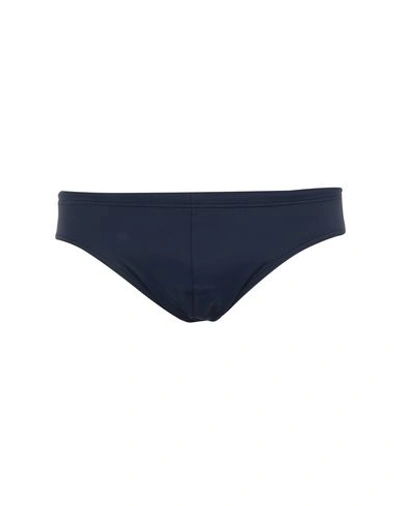 Shop Emporio Armani Swim Briefs In Dark Blue