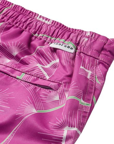Shop Thorsun Swim Shorts In Fuchsia