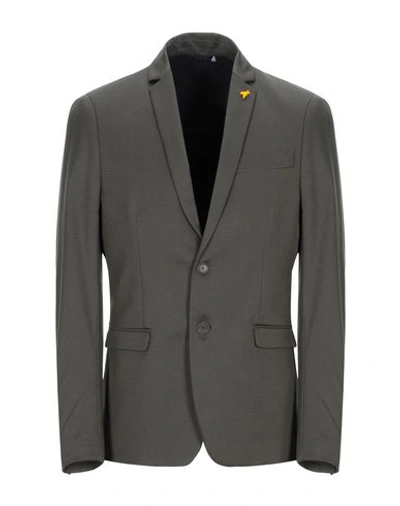 Shop Patrizia Pepe Suit Jackets In Military Green