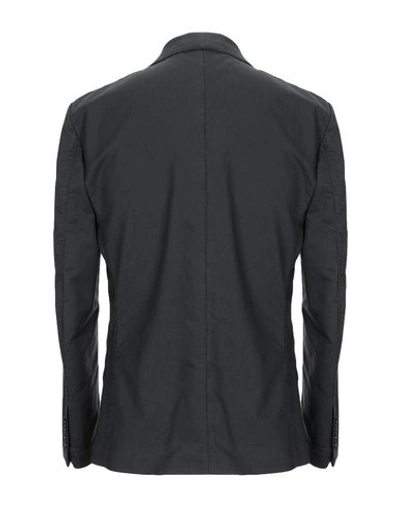 Shop Dondup Suit Jackets In Steel Grey