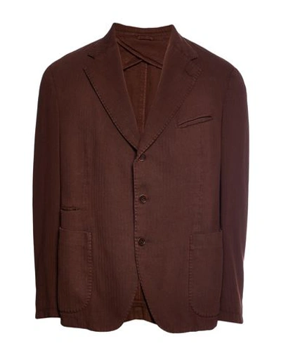 Shop Al Duca D'aosta Blazer In Brown